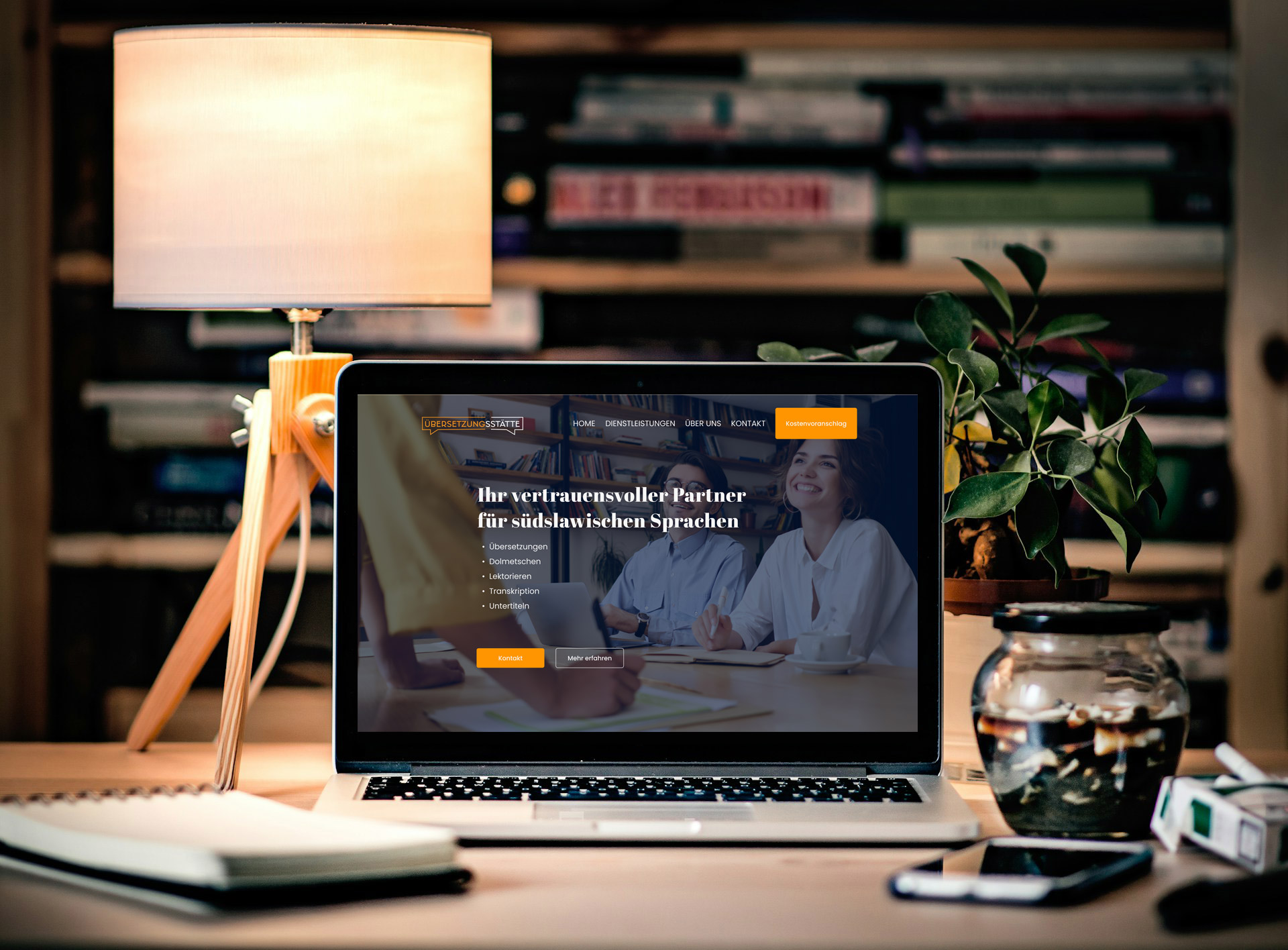 Thumbnail of Übersetzungsstätte web design project featuring clean and functional layout